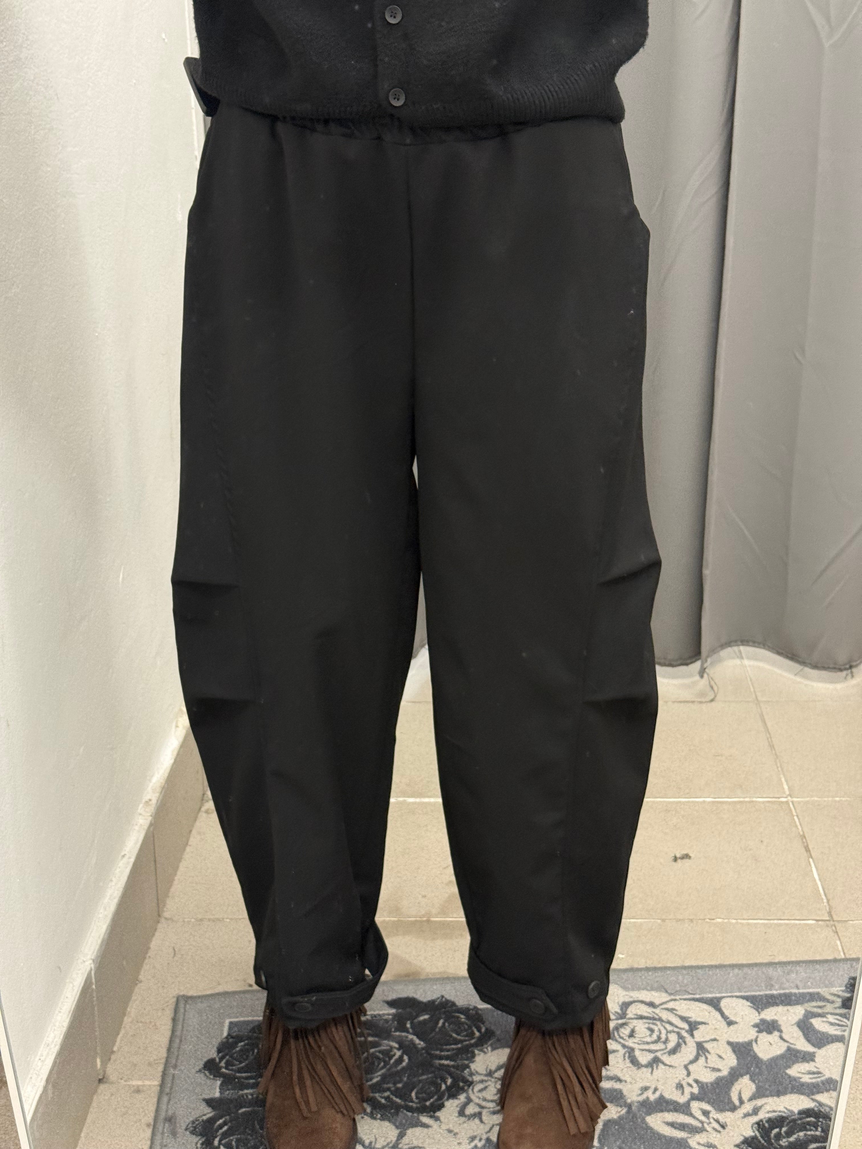 Pantaloni Balloon Con Cuciture Con Bottone Alla Caviglia FGD MODA