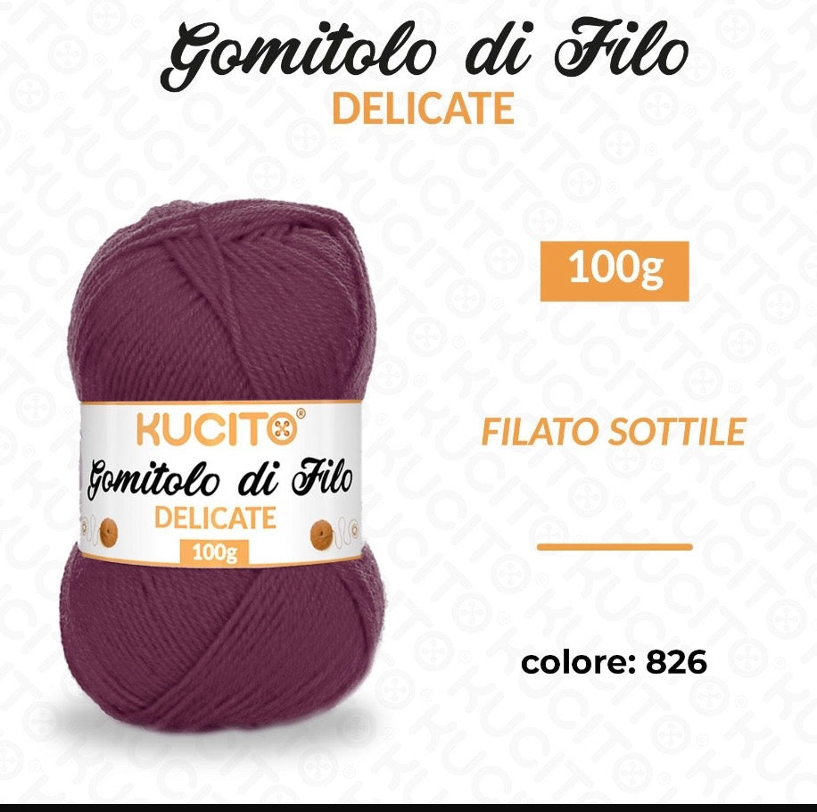 Gomitolo di filo DELICATE 100g FGD MODA