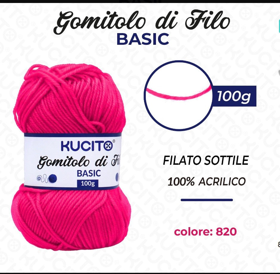 Gomitolo di filo BASIC 100g FGD MODA