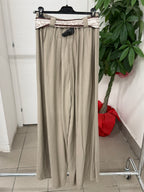 Pantaloni a palazzo con pence con foulard a cinta FGD MODA