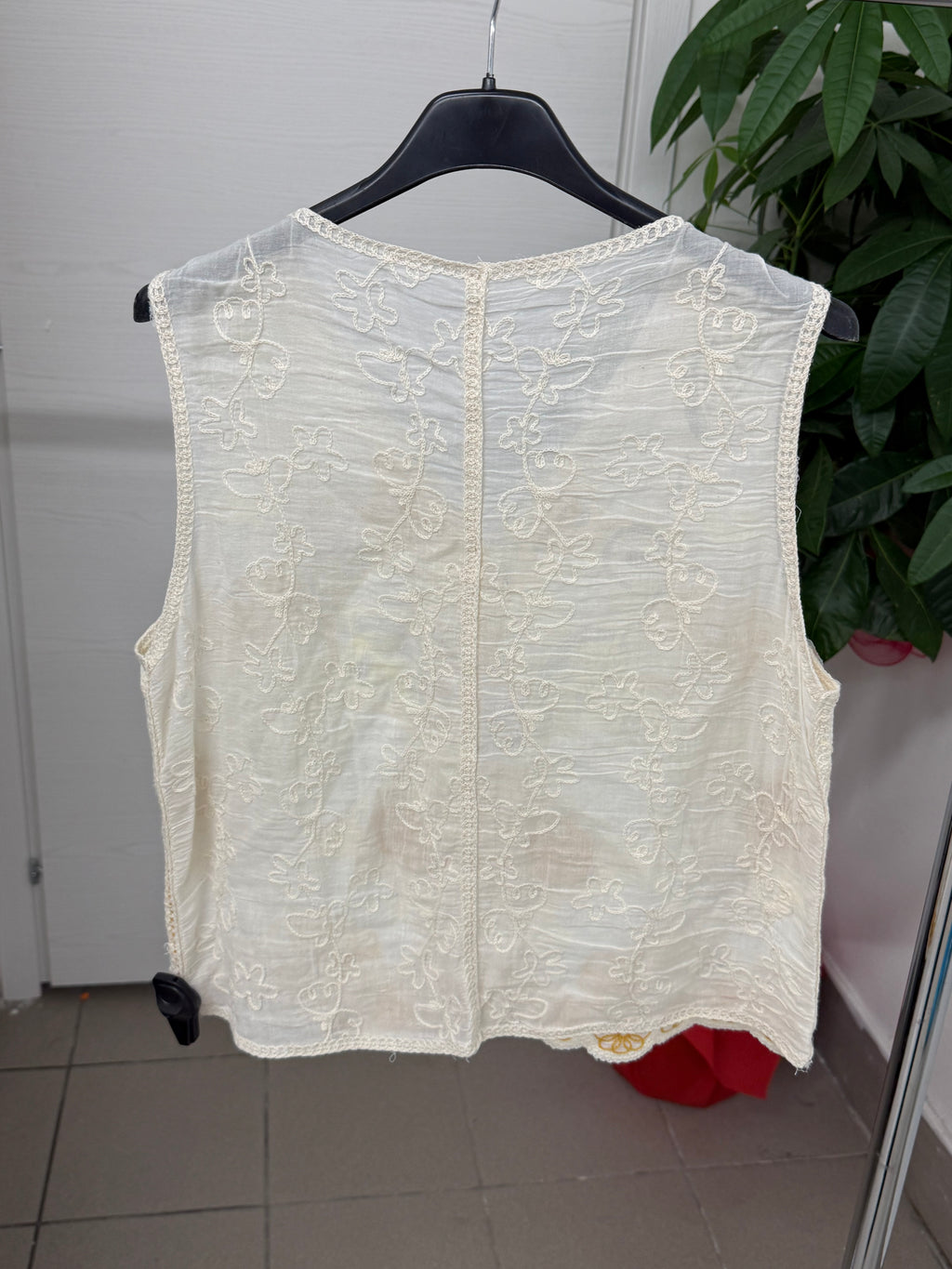 Gilet 100% cotone con ricami FGD MODA
