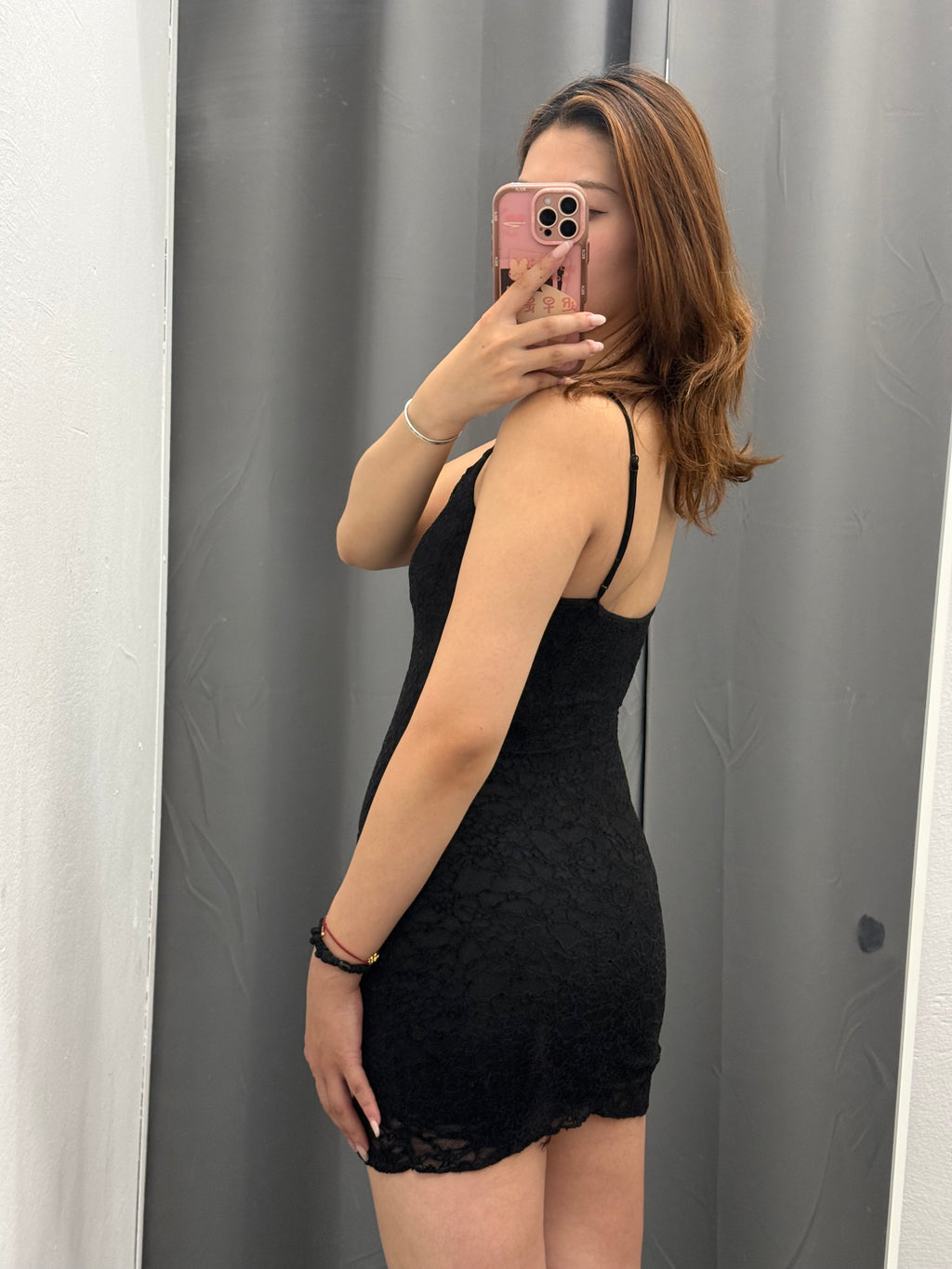 Abito Corto In Pizzo Con Spalline Regolabili FGD MODA