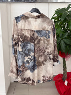 Camicia a maniche lunghe con motivo floreale FGD MODA