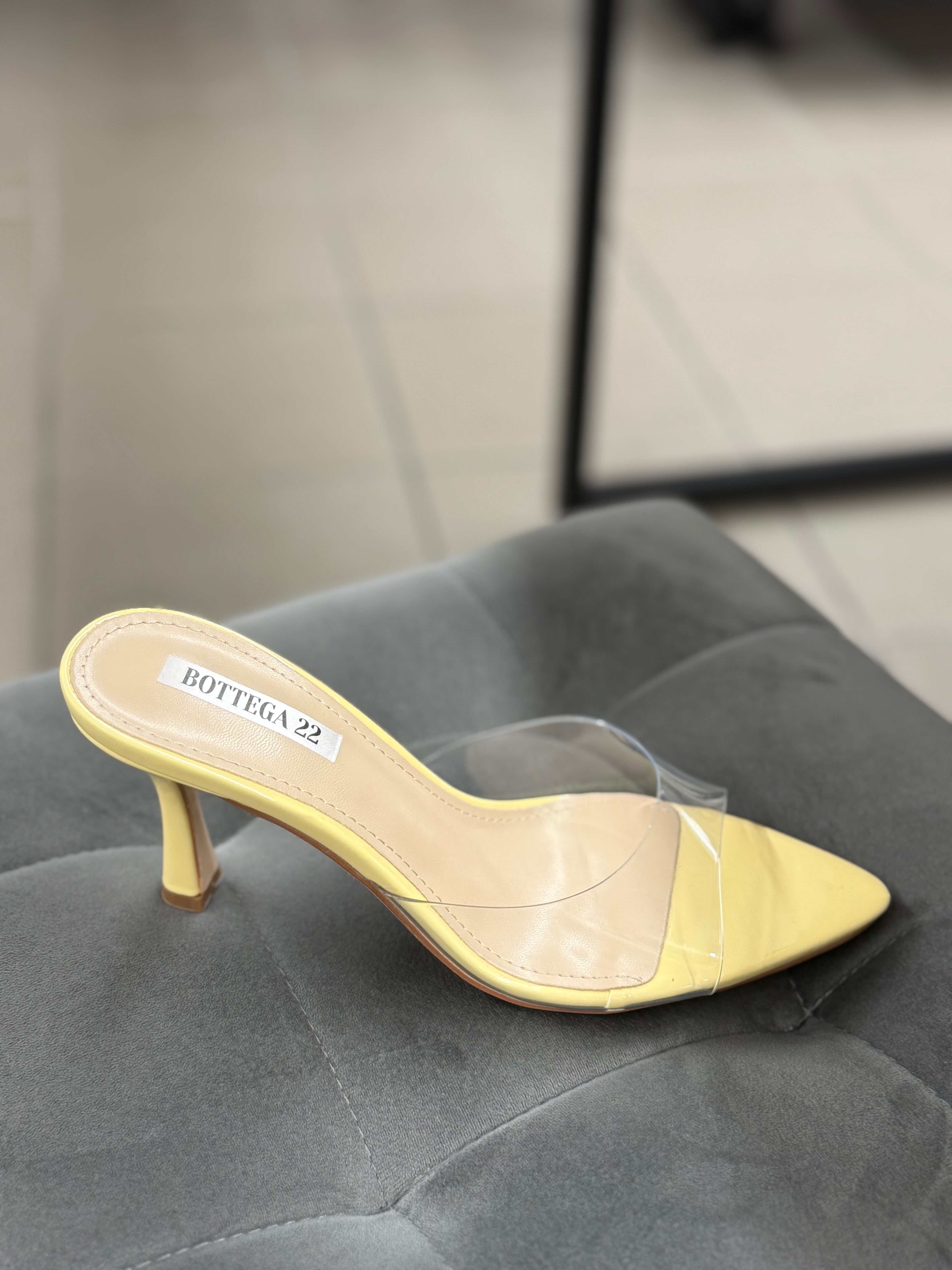 Décolleté ciabatta con fascia trasparente FGD MODA