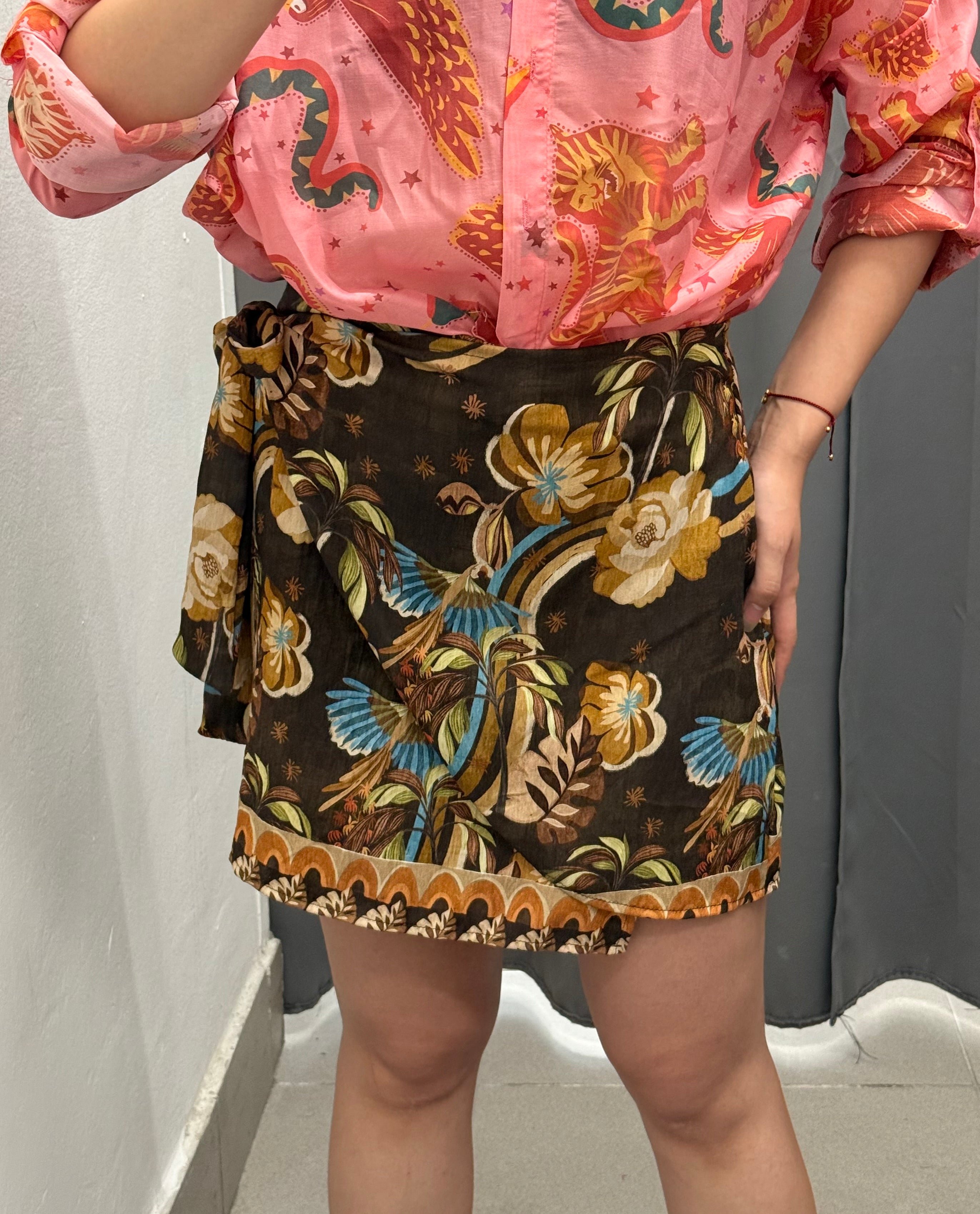 Gonna Pareo 100% Viscosa a Fantasia FGD MODA