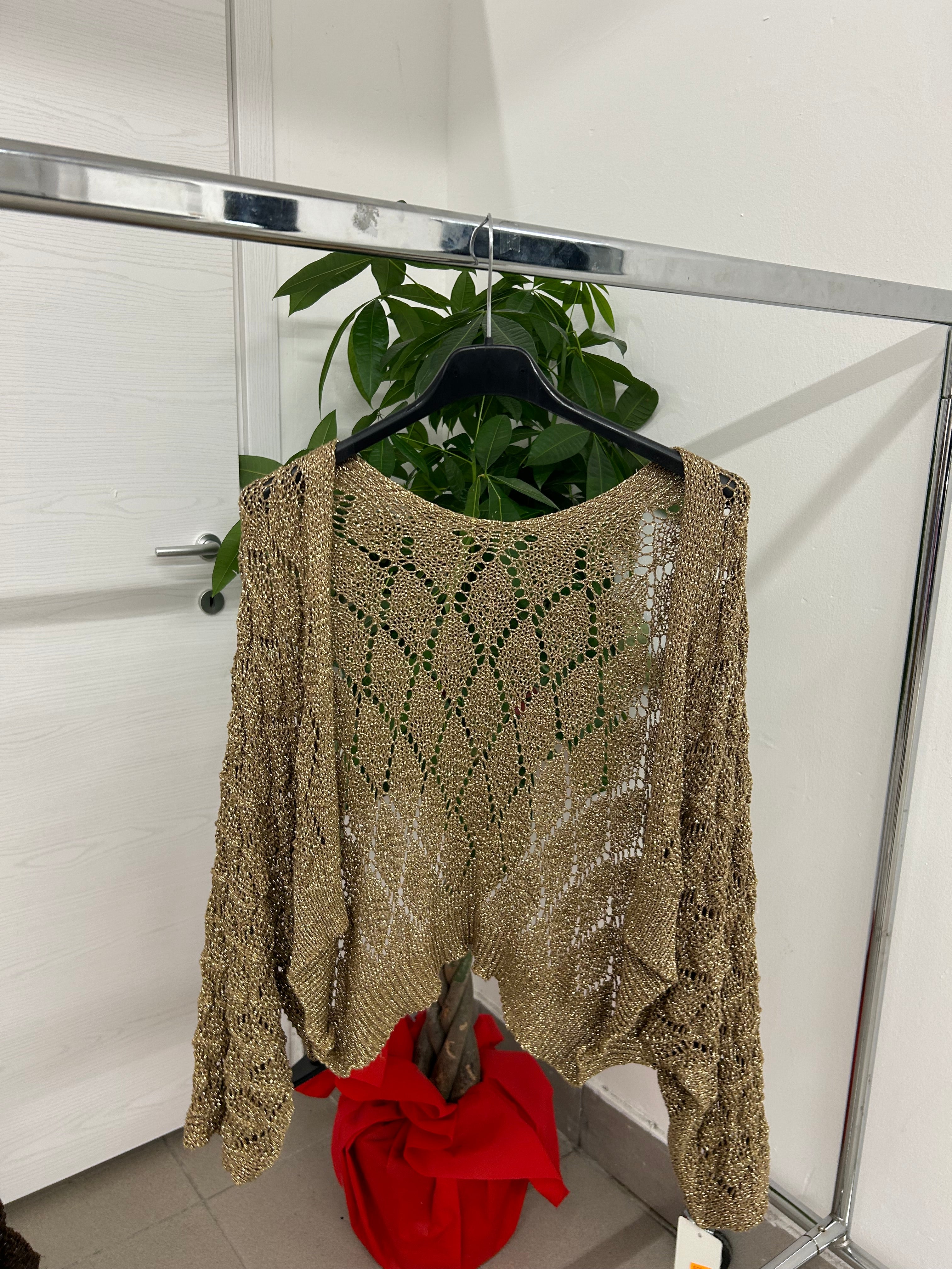 Coprispalle forato con lurex FGD MODA