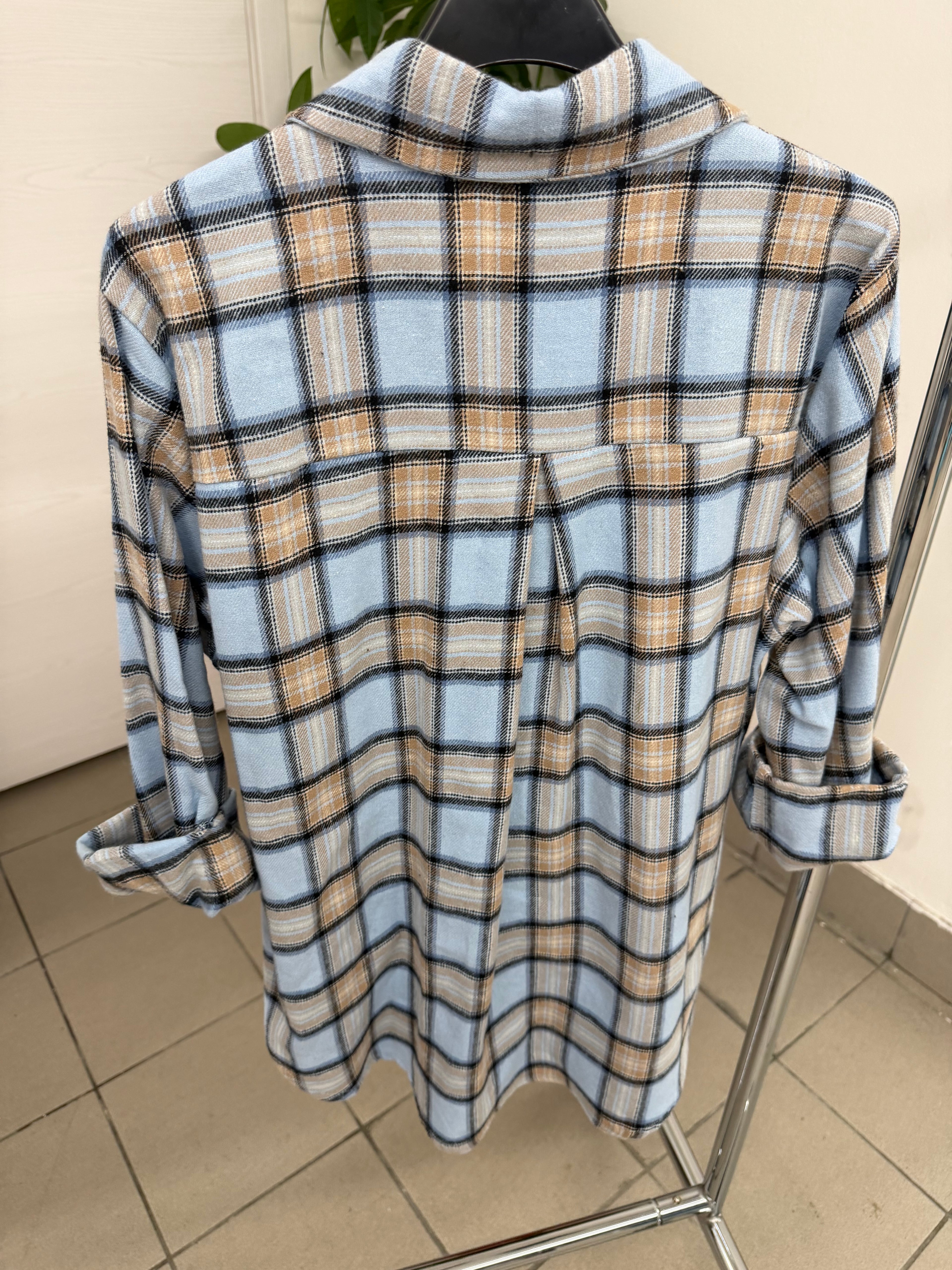 Camicia scozzese con taschino FGD MODA