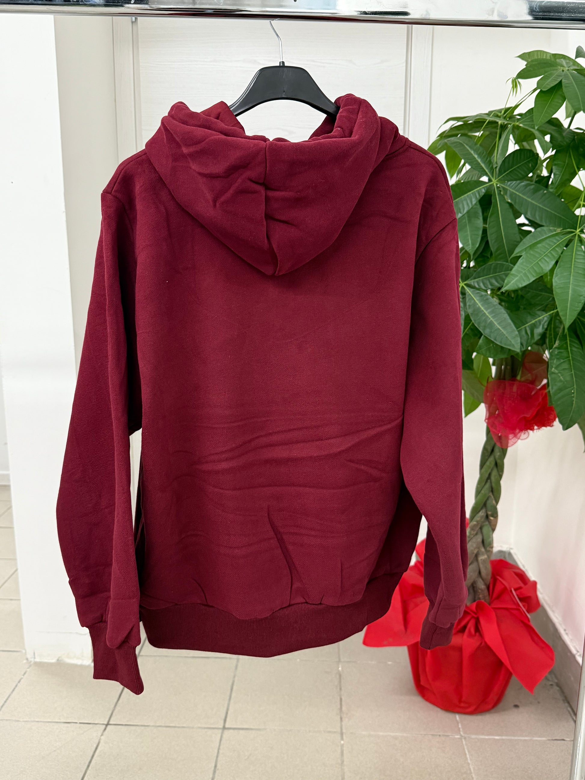 Felpa imbottita a fantasia con tasche FGD MODA