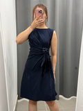 Abito Midi in Viscosa con Fiocco Laterale FGD MODA