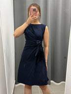 Abito Midi in Viscosa con Fiocco Laterale FGD MODA