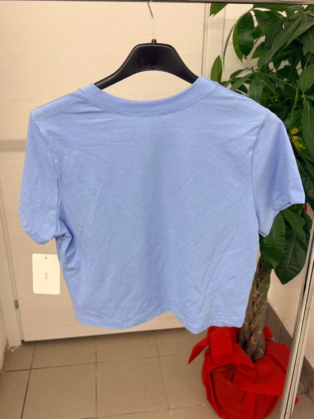 T-shirt crop tinta unita FGD MODA