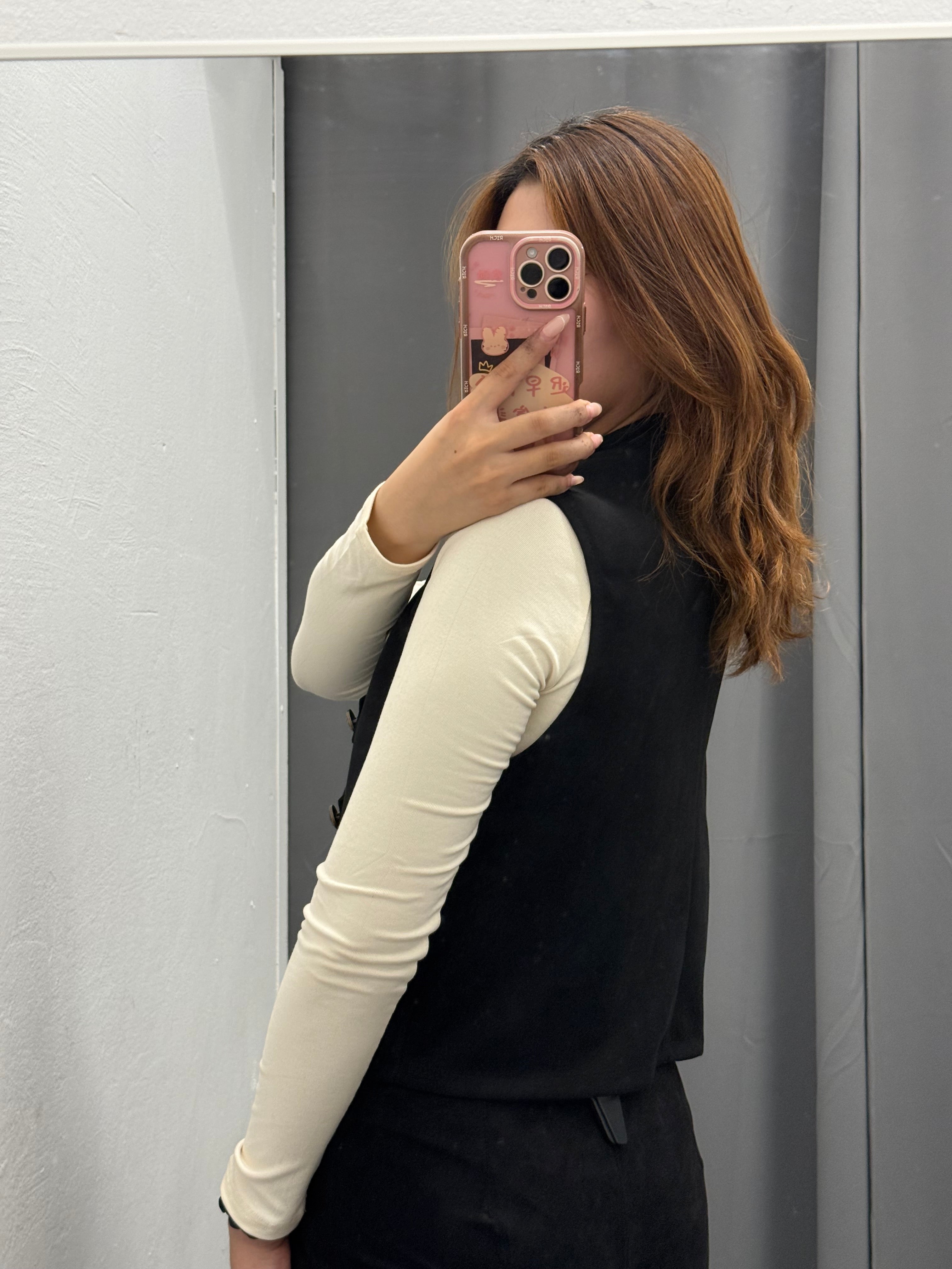 Gilet In Camoscio Stile Napoleonico Con Bottoni FGD MODA