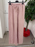 Pantaloni in viscosa a palazzo a righe FGD MODA