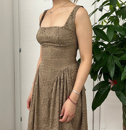 Abito lungo con fiocco dietro FGD MODA