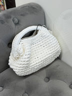 Borsa Clutch a uncinetto con tracolla FGD MODA