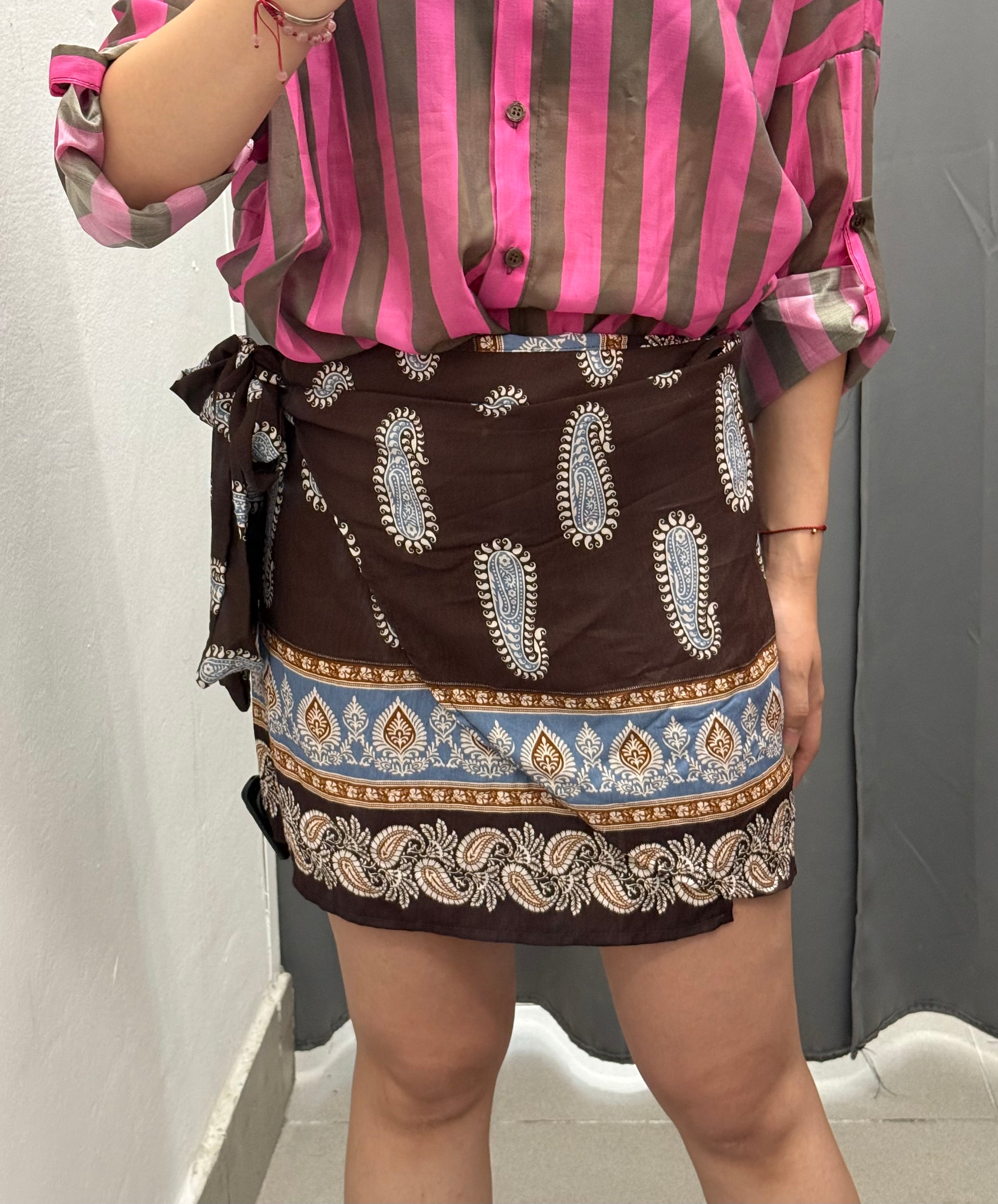 Gonna Pareo 100% Viscosa a Fantasia FGD MODA