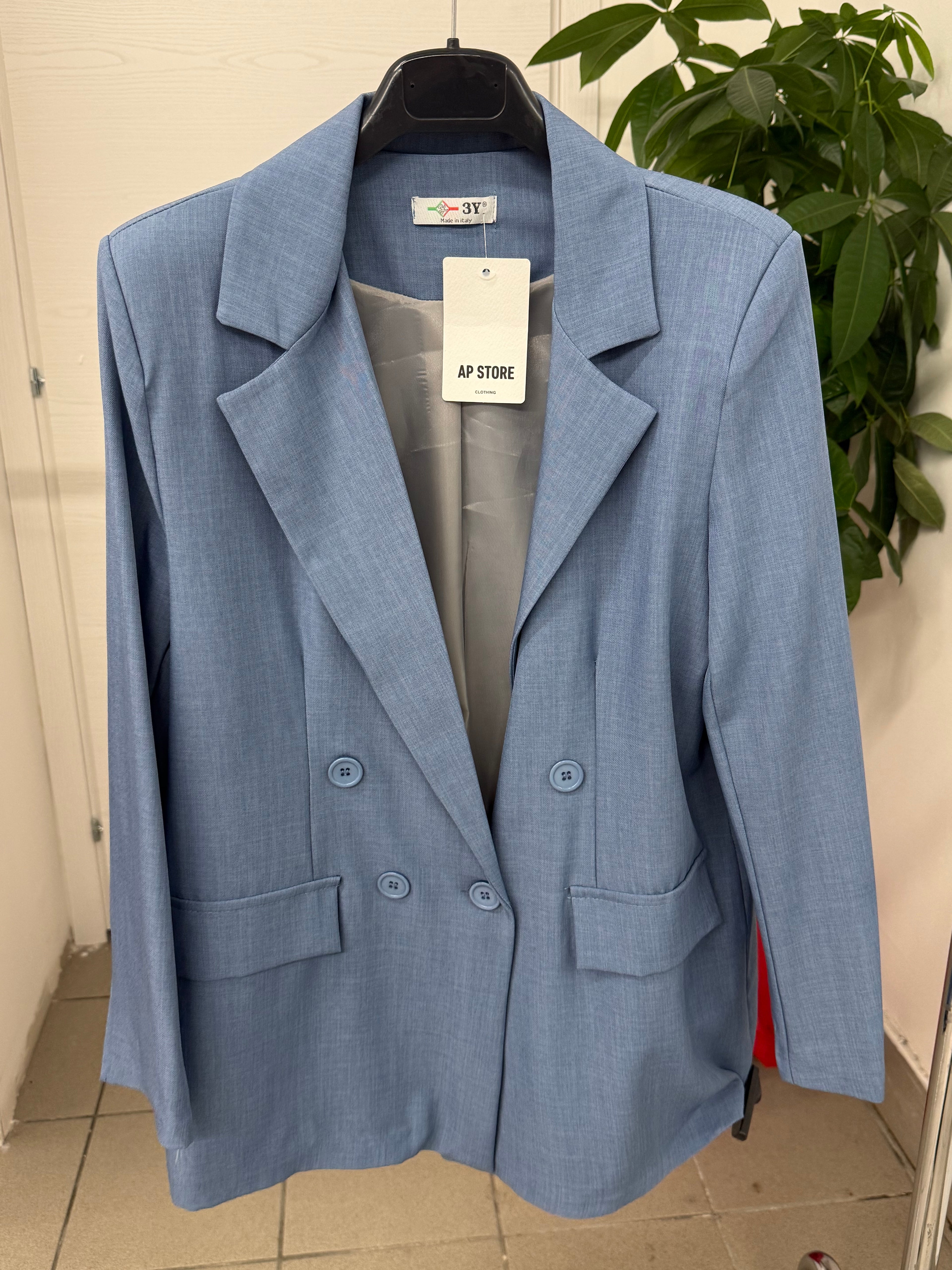 Giacca blazer foderato all’interno