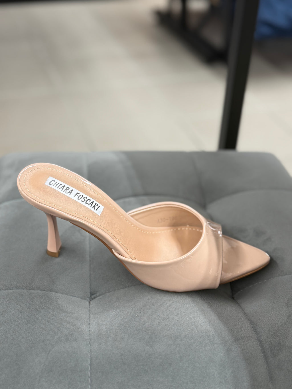 Décolleté ciabatta laccato tacco 8cm A30-198 FGD MODA