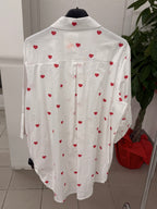 Camicia in cotone con cuori FGD MODA