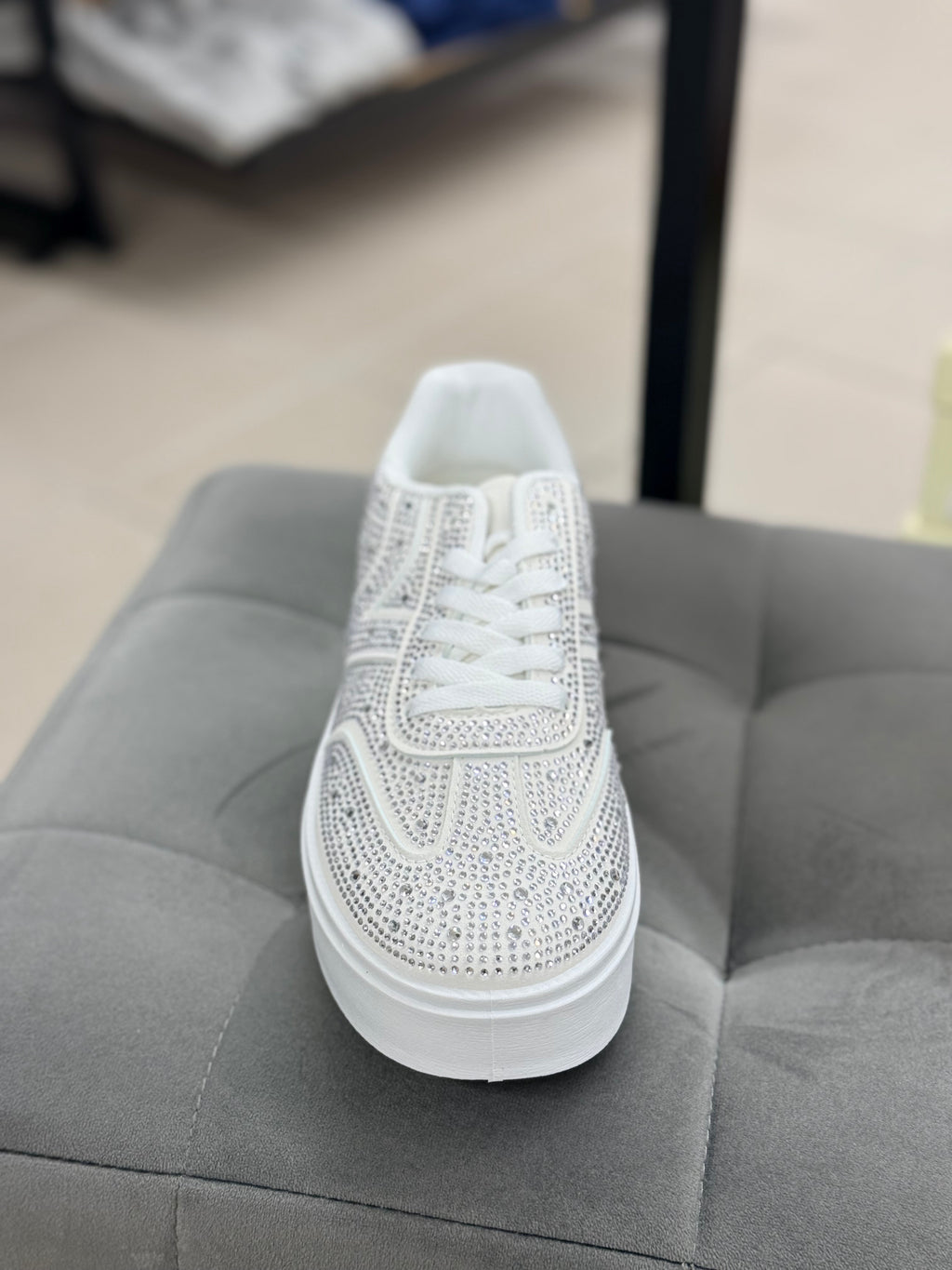 Sneakers brillantinati con platform alta FGD MODA