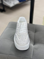 Sneakers brillantinati con platform alta FGD MODA