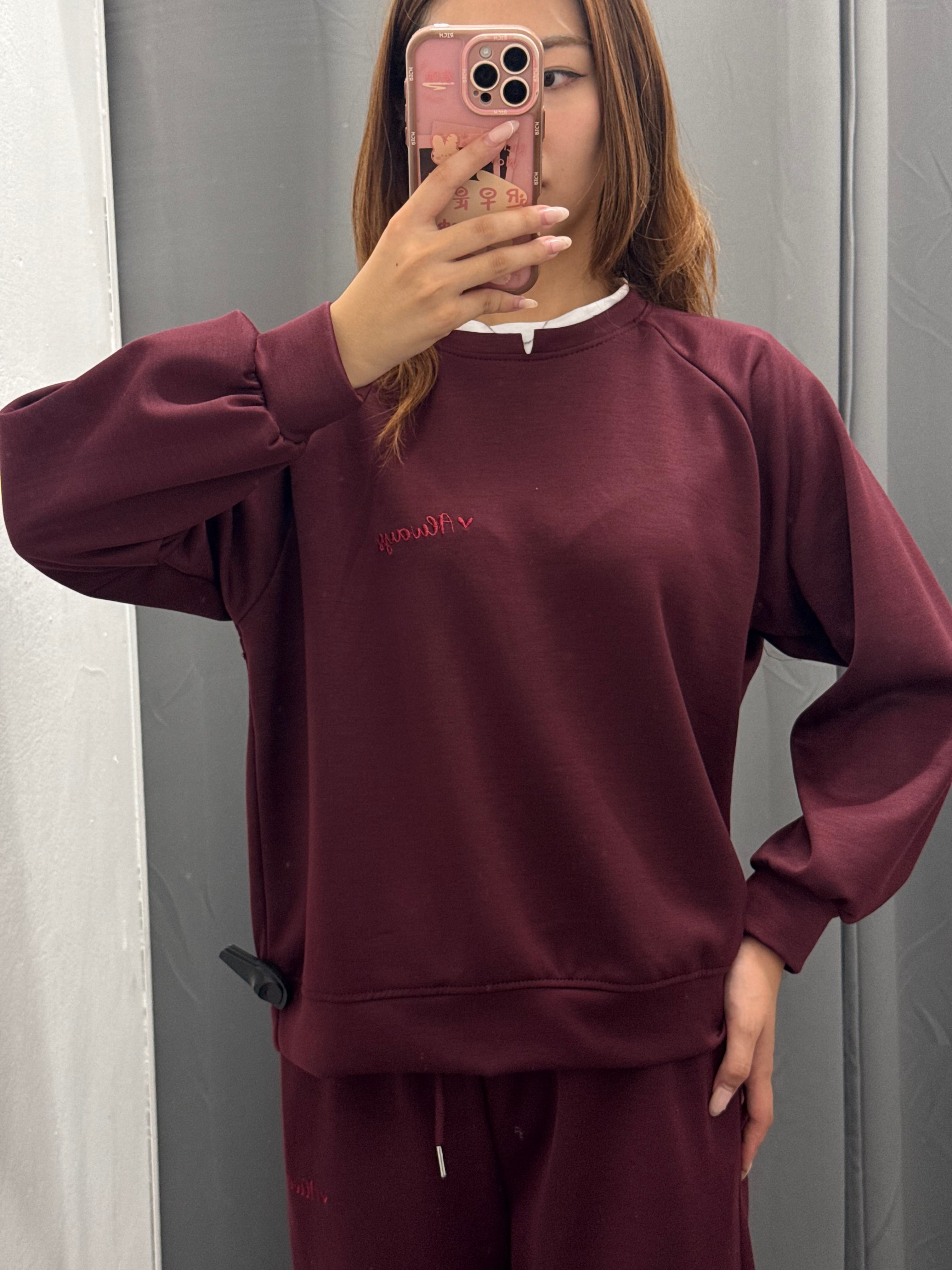 Set Coordinato Felpa E Pantaloni A Palazzo Con Scritta “Always” FGD MODA