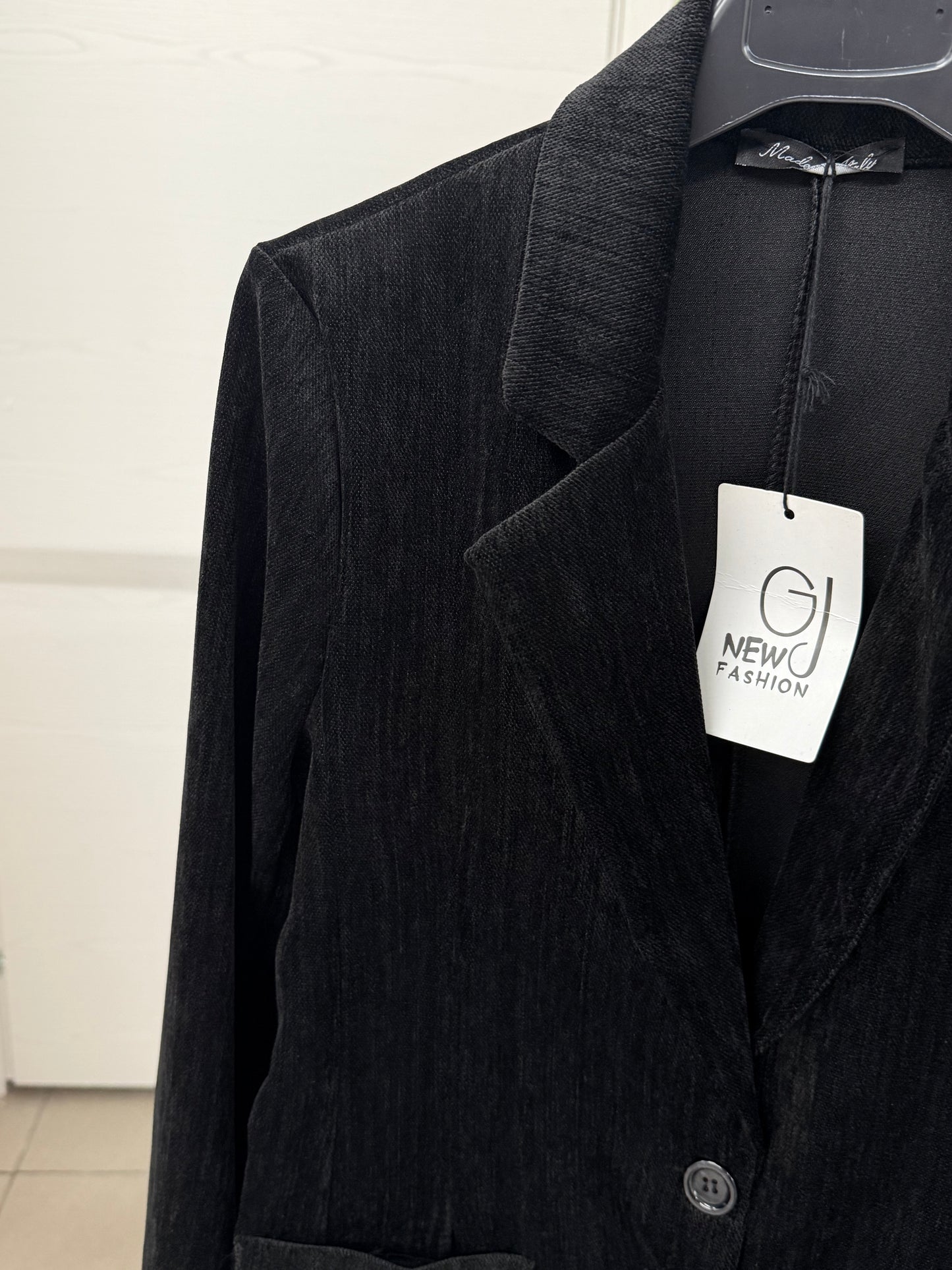 Giacca Blazer effetto velluto FGD MODA