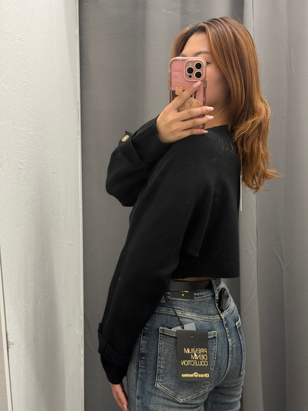 Cardigan Crop Incrociato Con Bottone FGD MODA