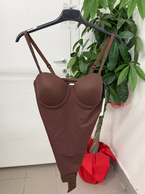 Body compattante con spalline removibili FGD MODA