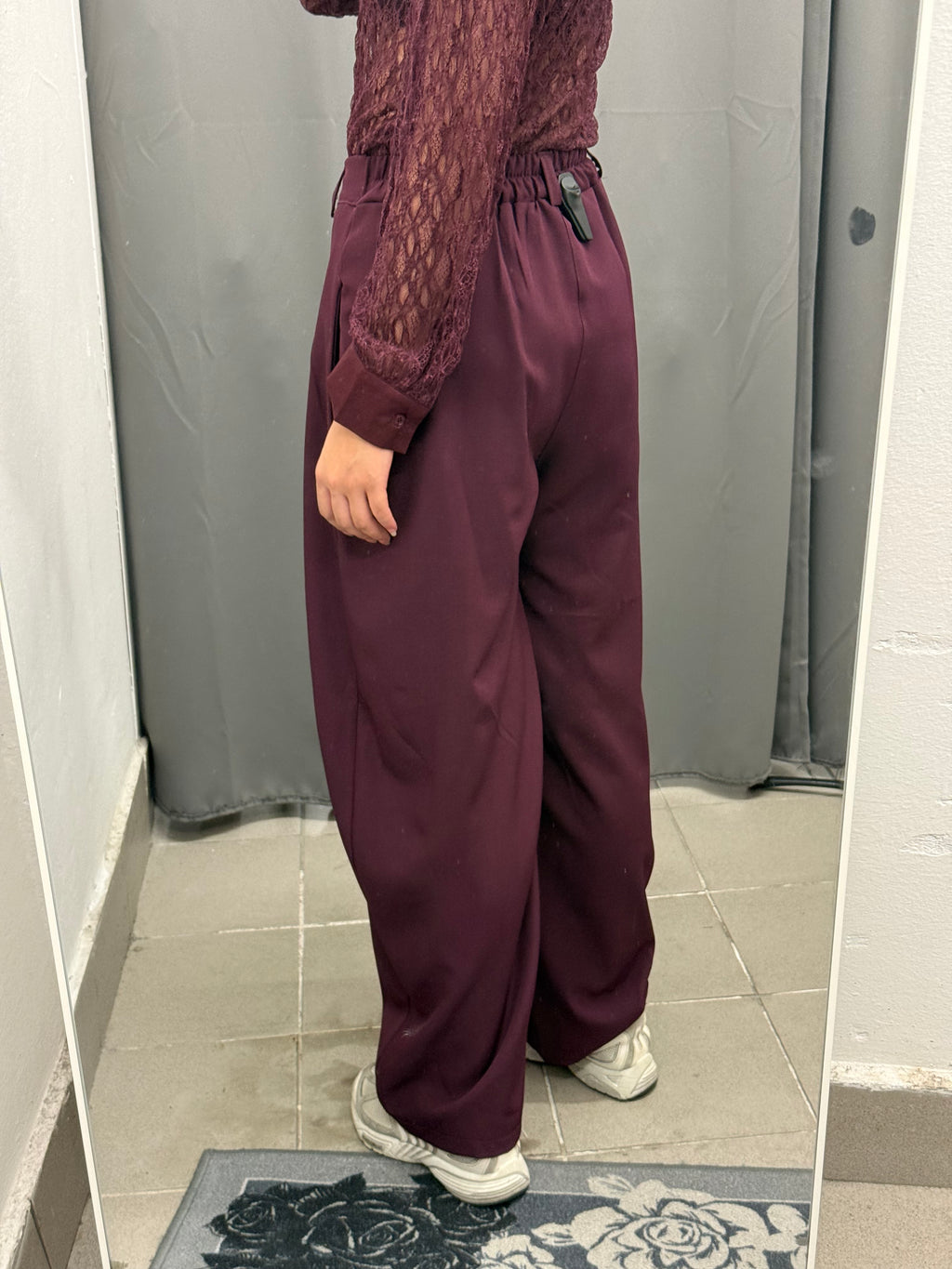 Pantaloni Barrel Tinta Unita FGD MODA