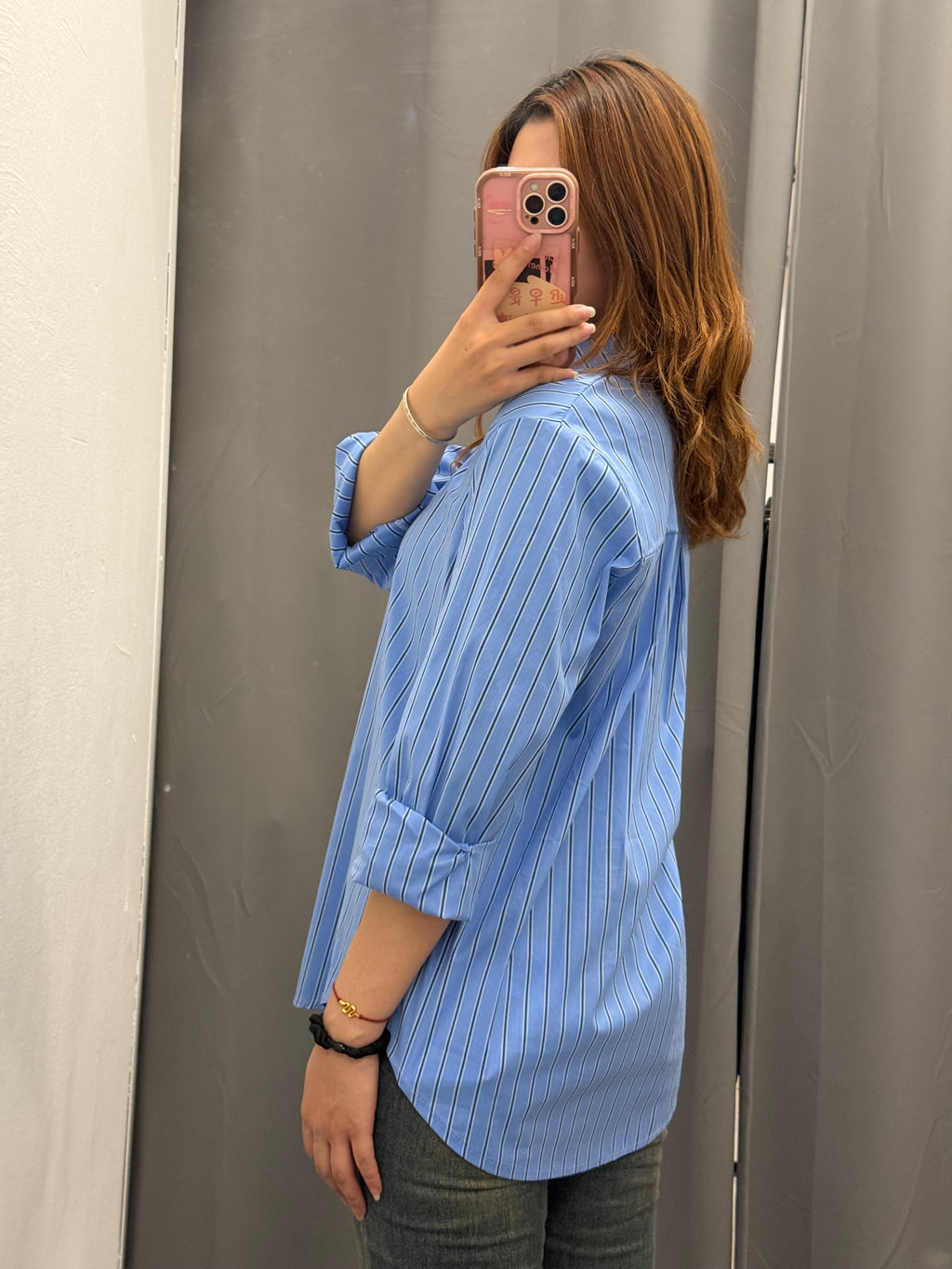 Camicia 100% Cotone Over Fit A Righe FGD MODA