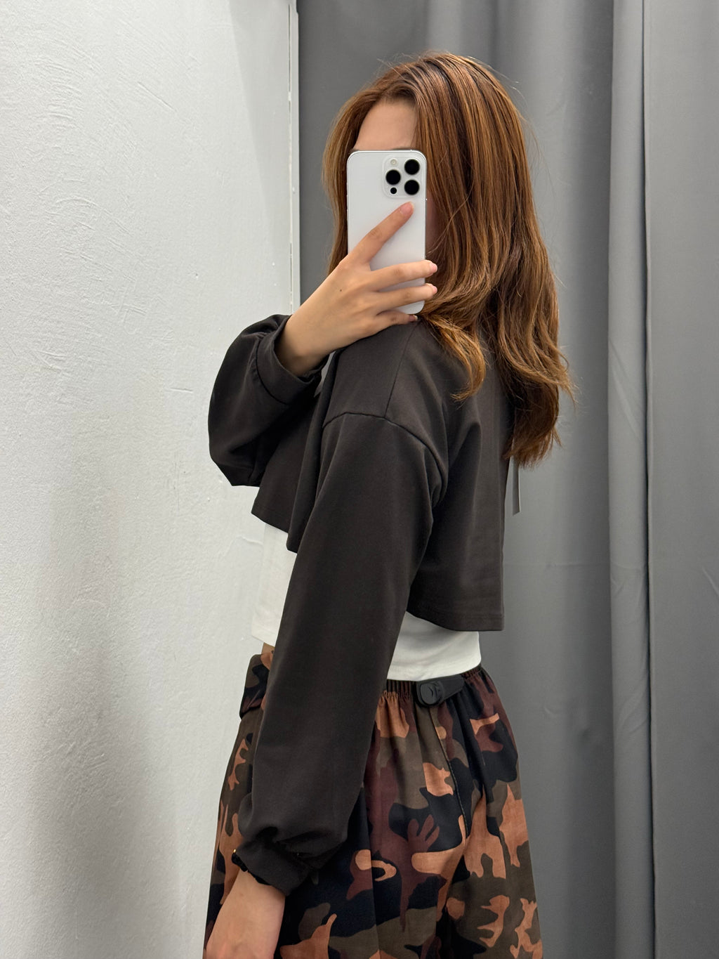 Felpa Crop Misto Canotta FGD MODA
