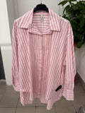 Camicia in cotone over fit a righe