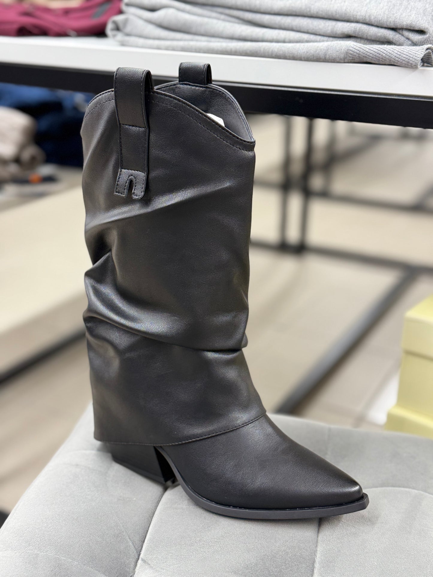 Stivali texani con risvolto FGD MODA