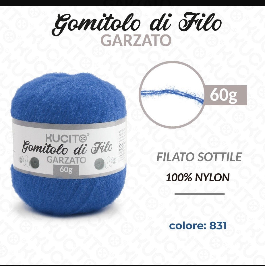 Gomitolo di filo GARZATO 60g FGD MODA