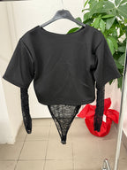 Body con maniche in pizzo FGD MODA