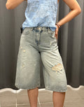 Bermuda Di Jeans Con Strappi XY1002 FGD MODA
