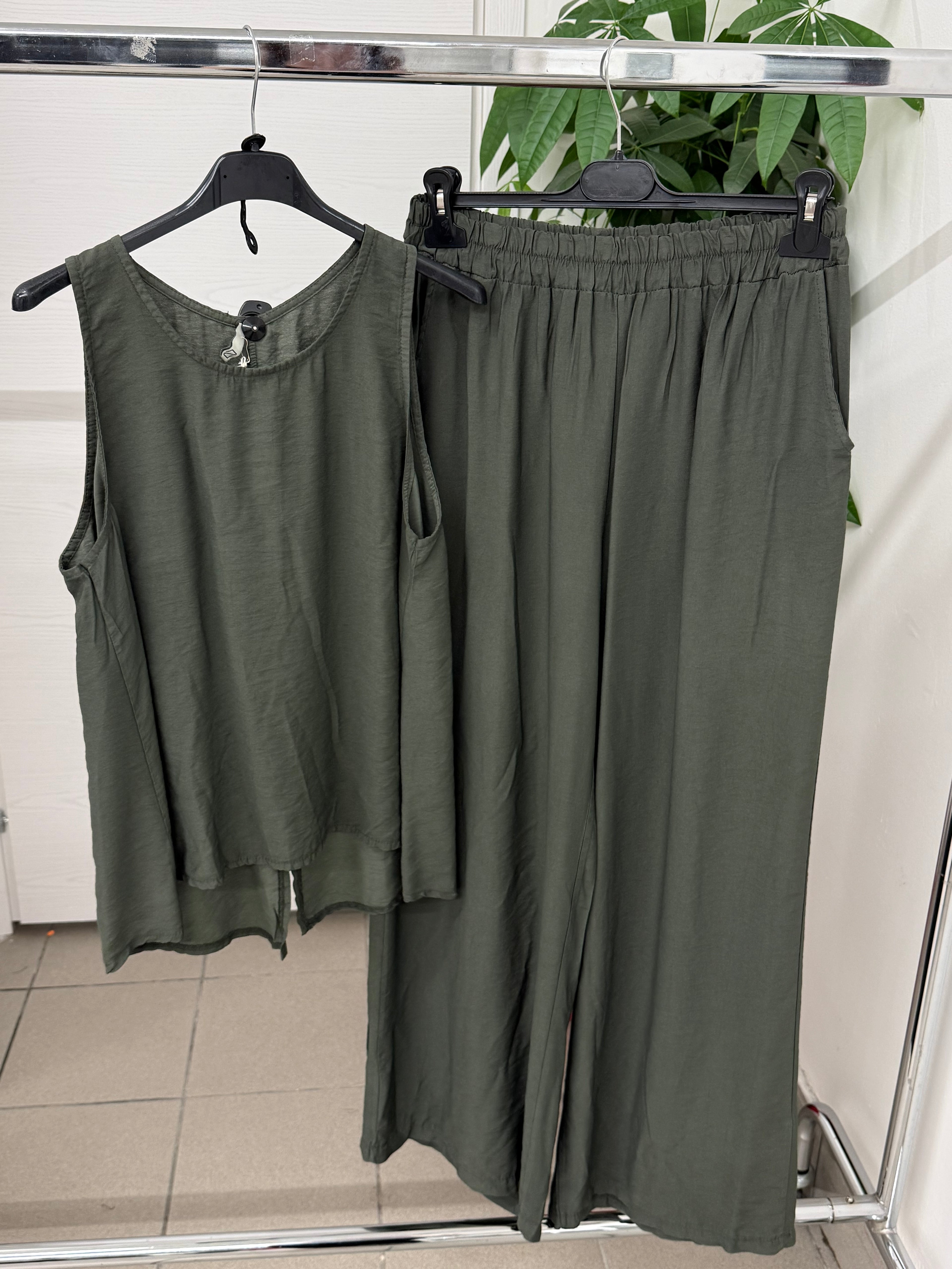 Set coordinato Canotta e Pantaloni a palazzo FGD MODA