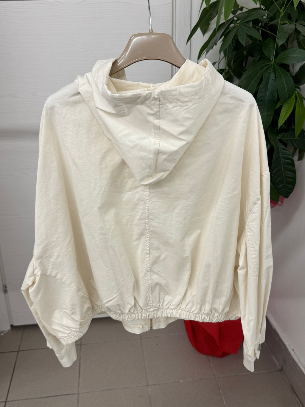 Giacca bomber in cotone con cappuccio e tasche FGD MODA