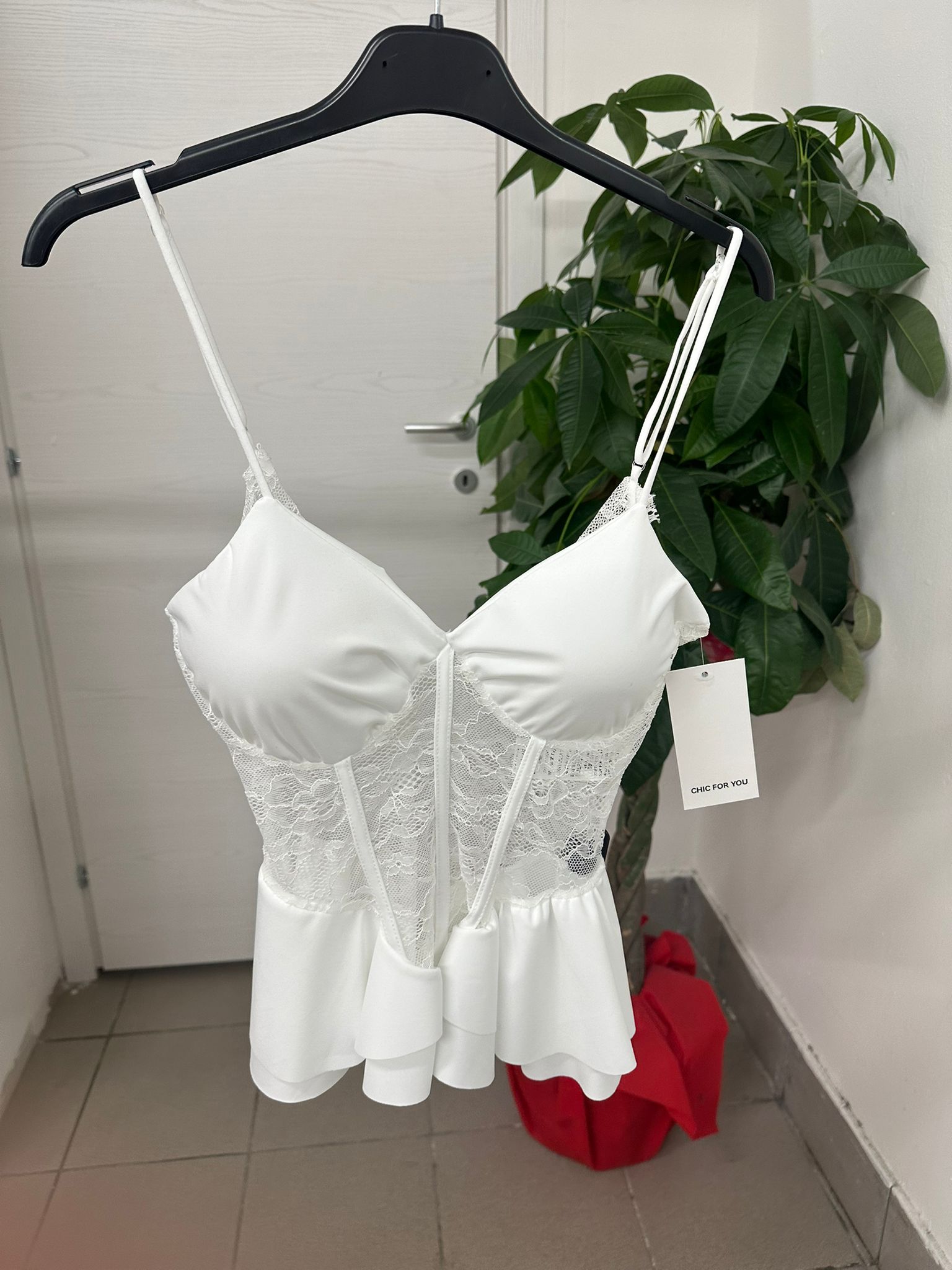 top pizzo lycra FGD MODA