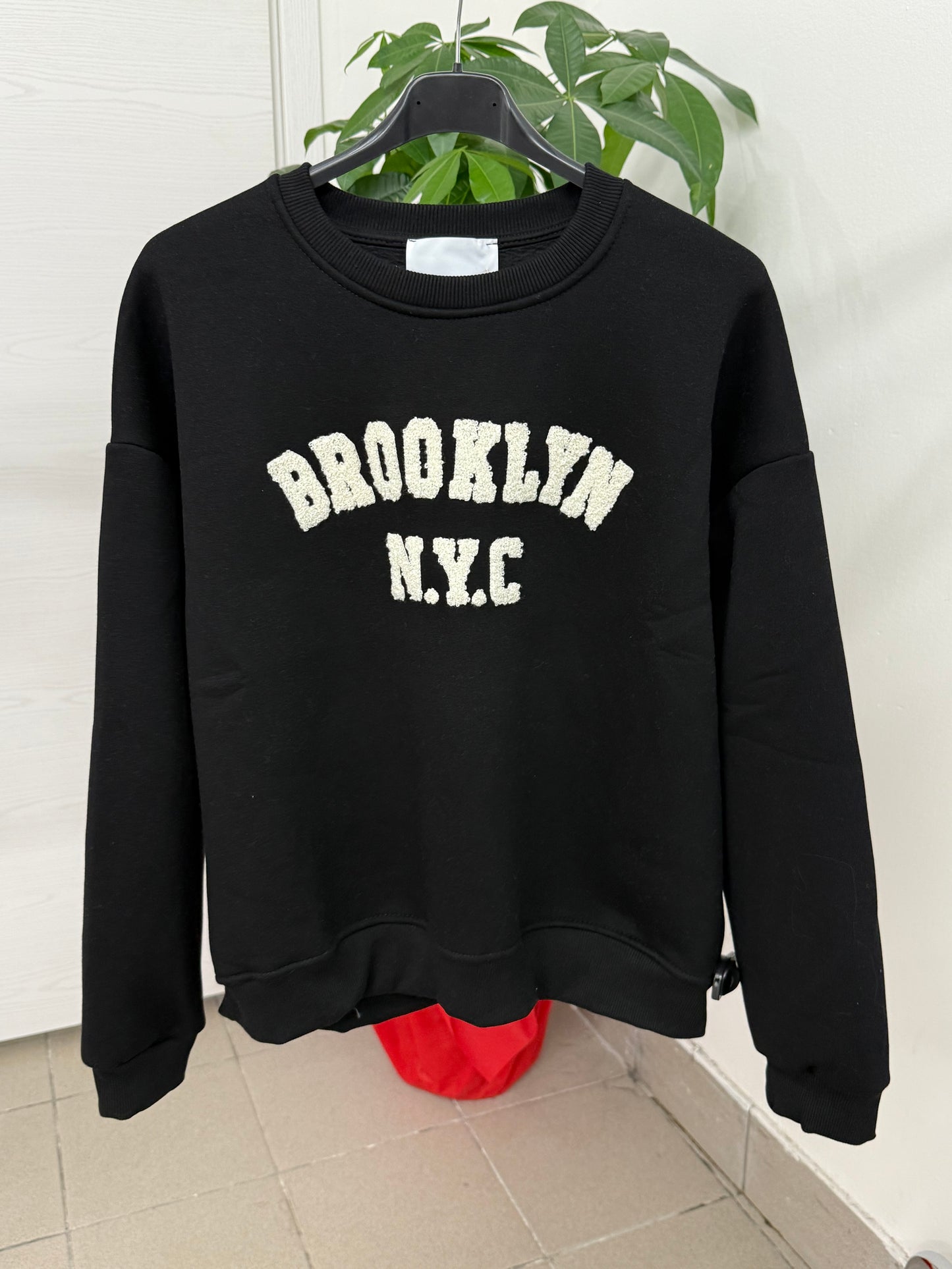 Felpa imbottita con scritta teddy FGD MODA