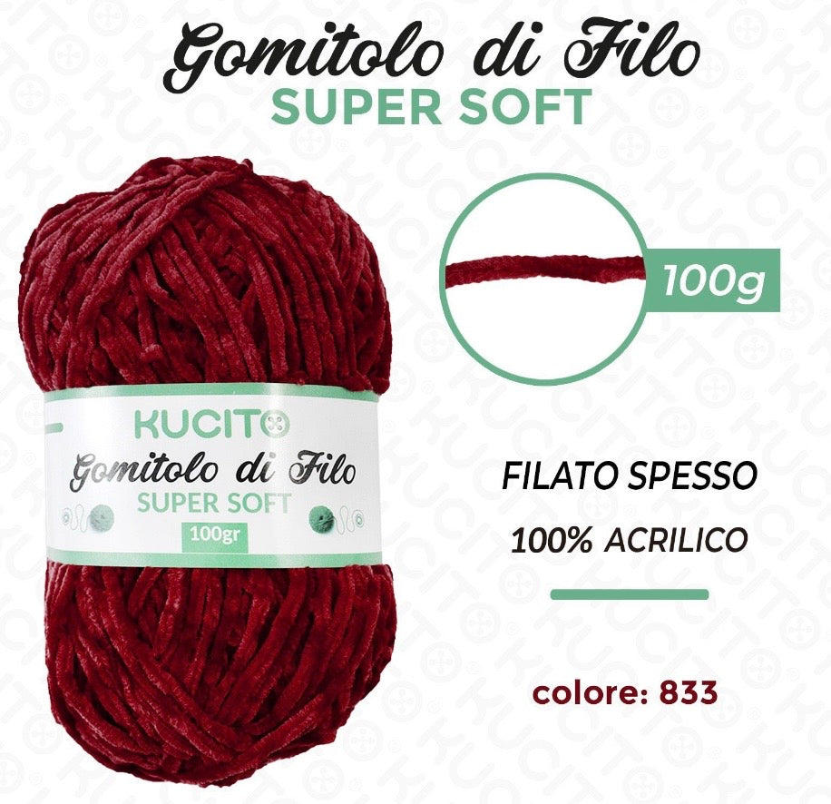 Gomitolo di filo SUPER SOFT 100g FGD MODA