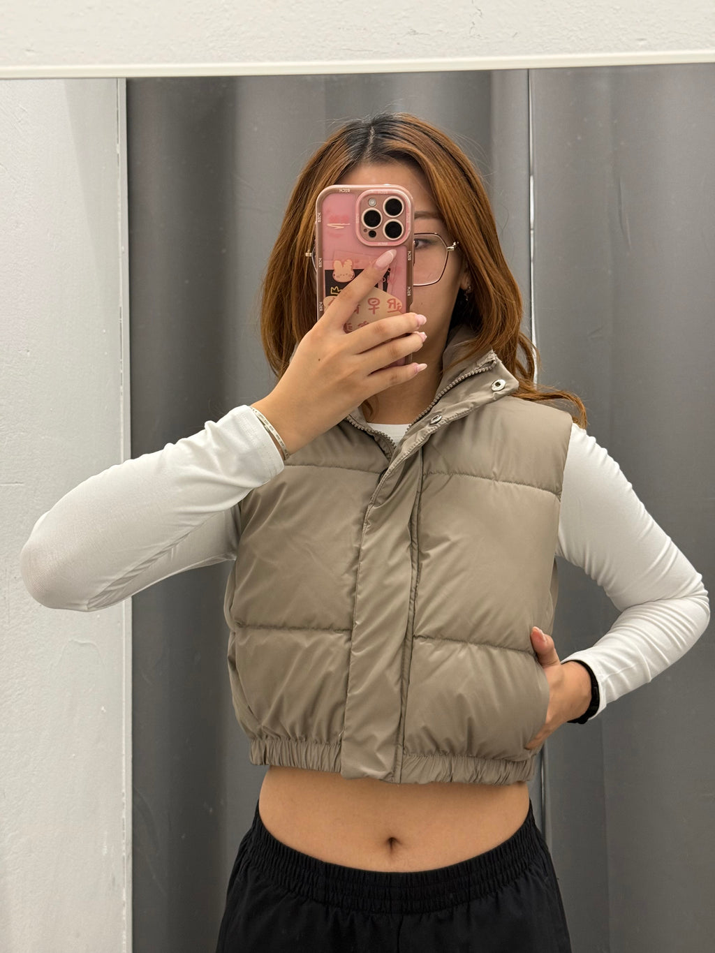 Gilet Quilted Crop FGD MODA