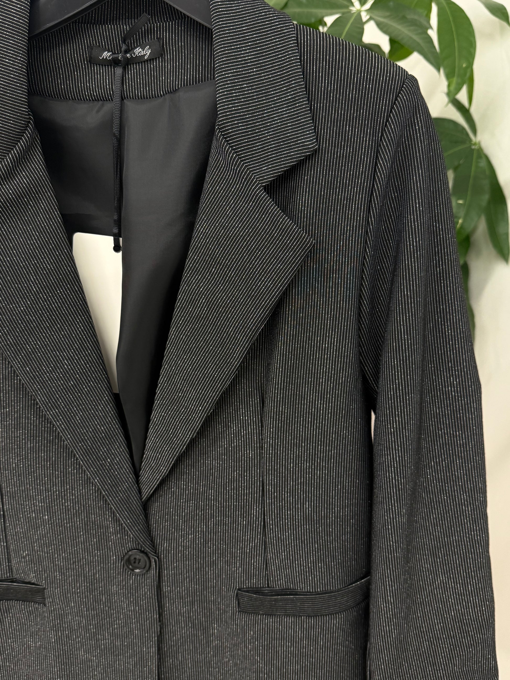 Giacca Blazer a righe con lurex FGD MODA