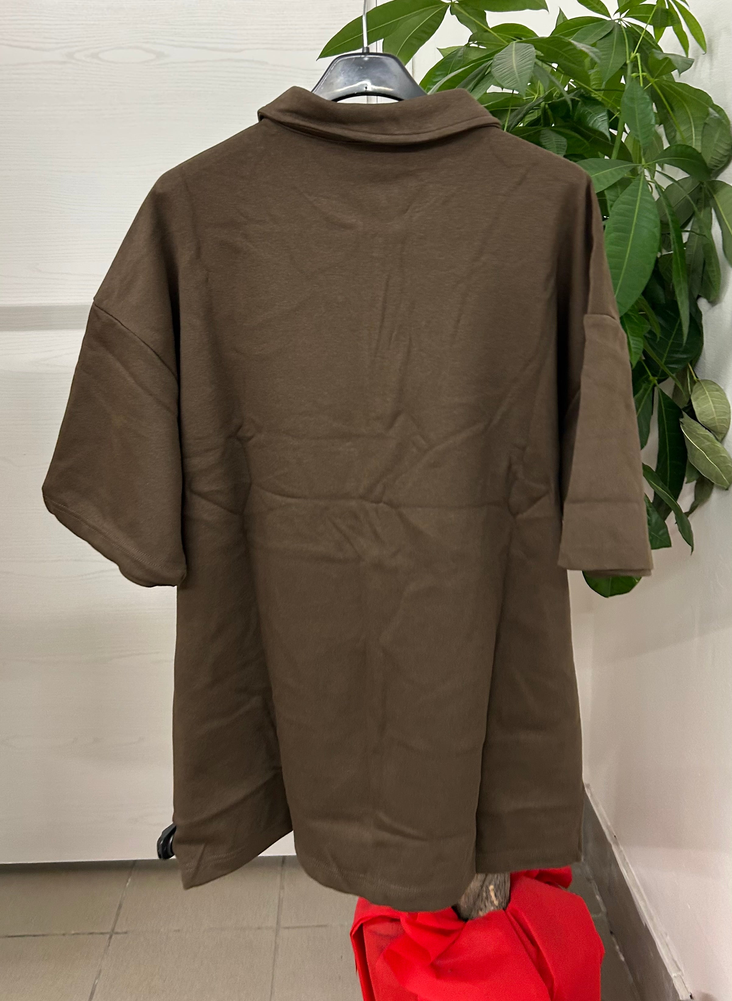 Maglietta con colletto e zip FICKO FGD MODA
