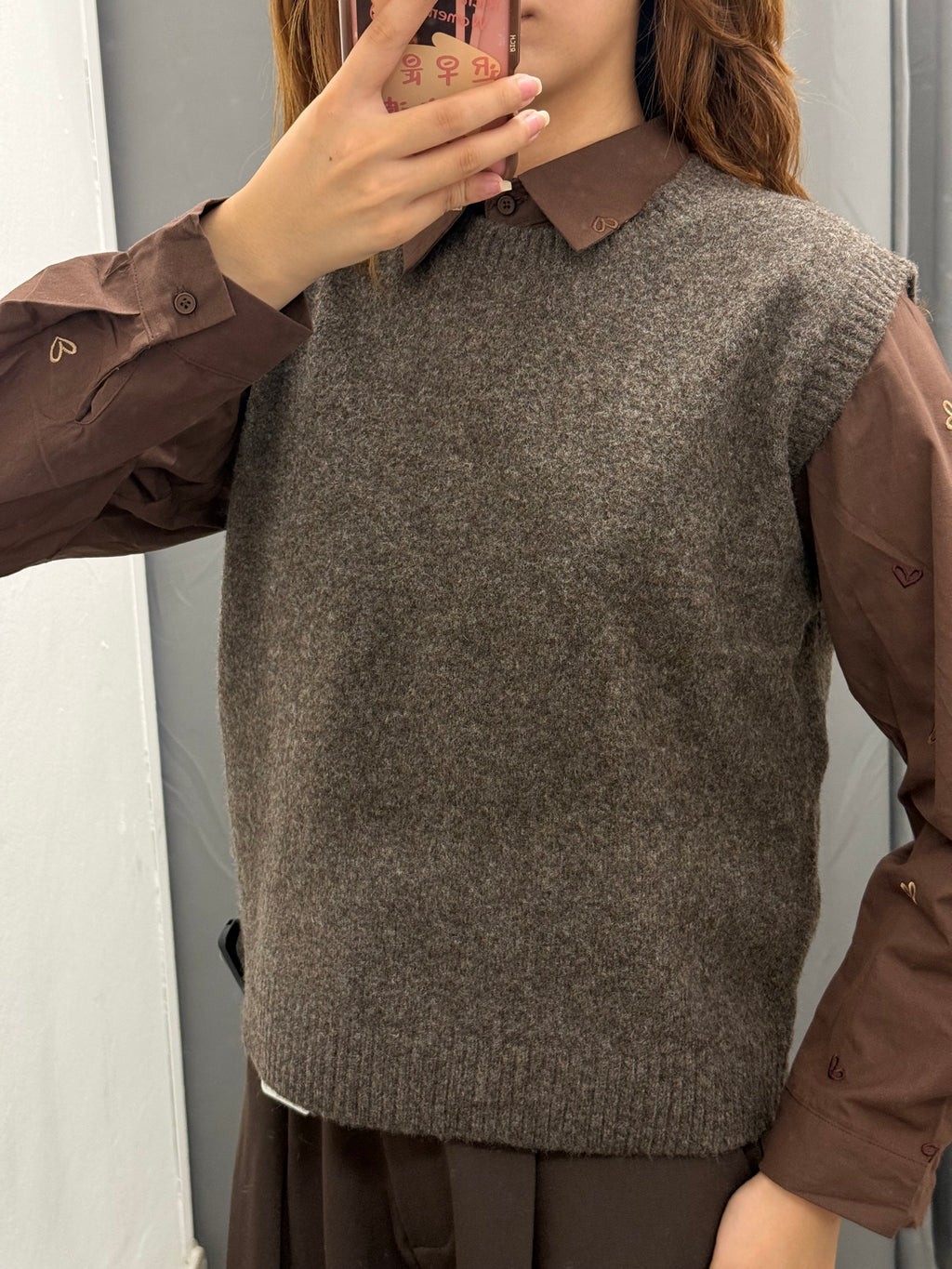 Gilet In Maglia Tinta Unita FGD MODA