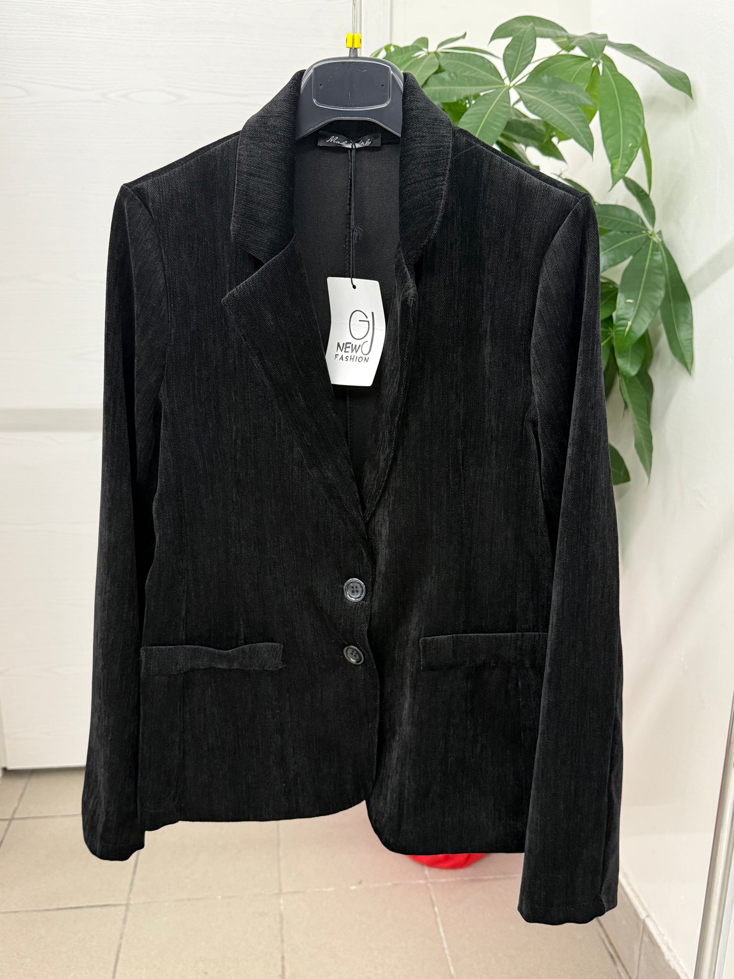Giacca Blazer effetto velluto FGD MODA