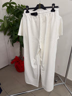 Coordinato t-shirt e tuta a palazzo brillantinato FGD MODA