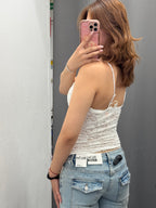 Top in Pizzo con Spalline Regolabili FGD MODA