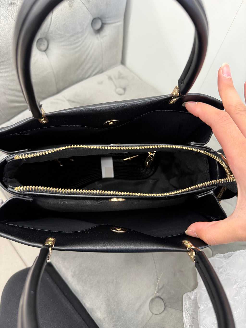 Borsa Midi 3 scomparti con tracolla FGD MODA